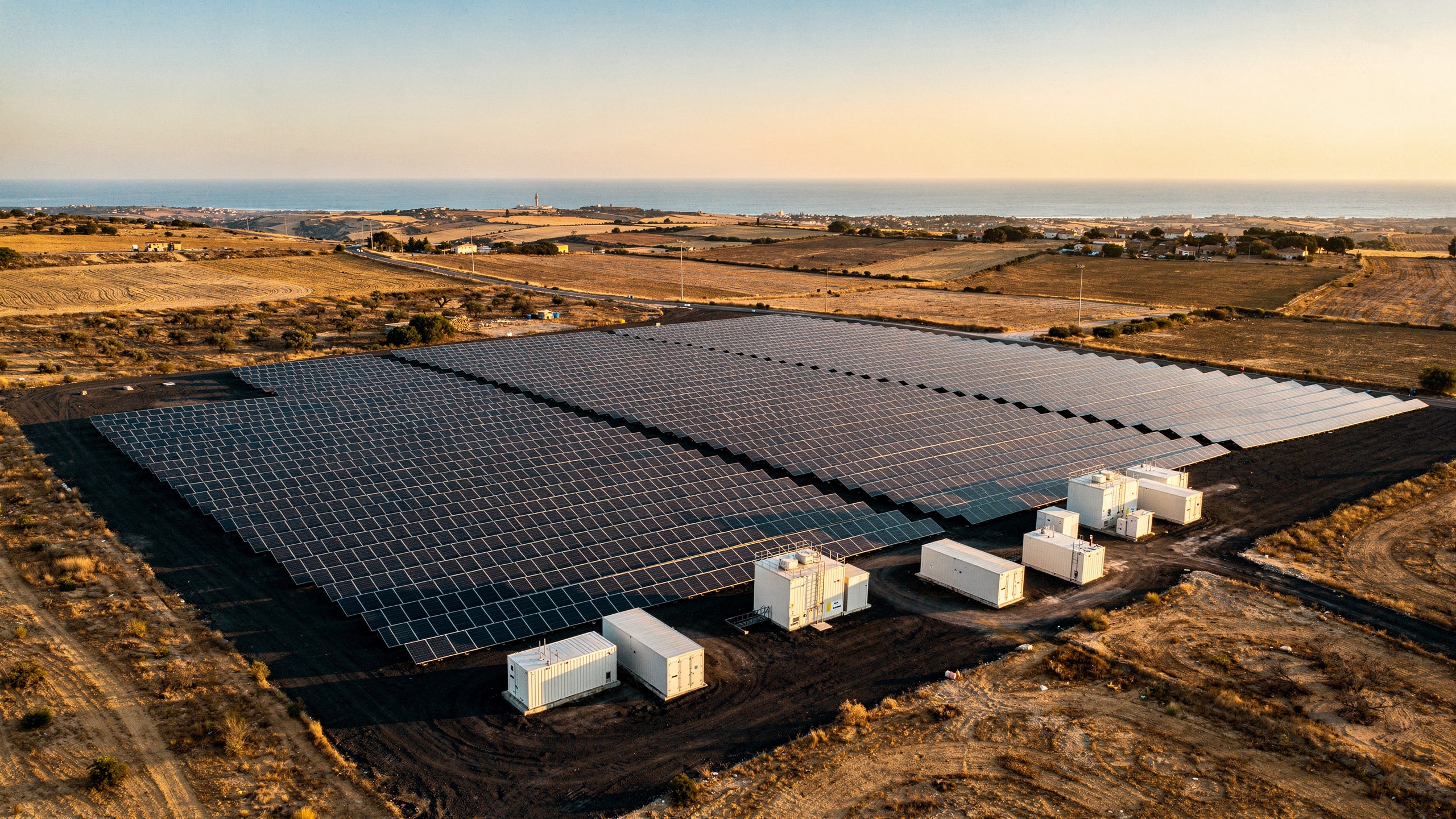 Solar park and energy infrastructure