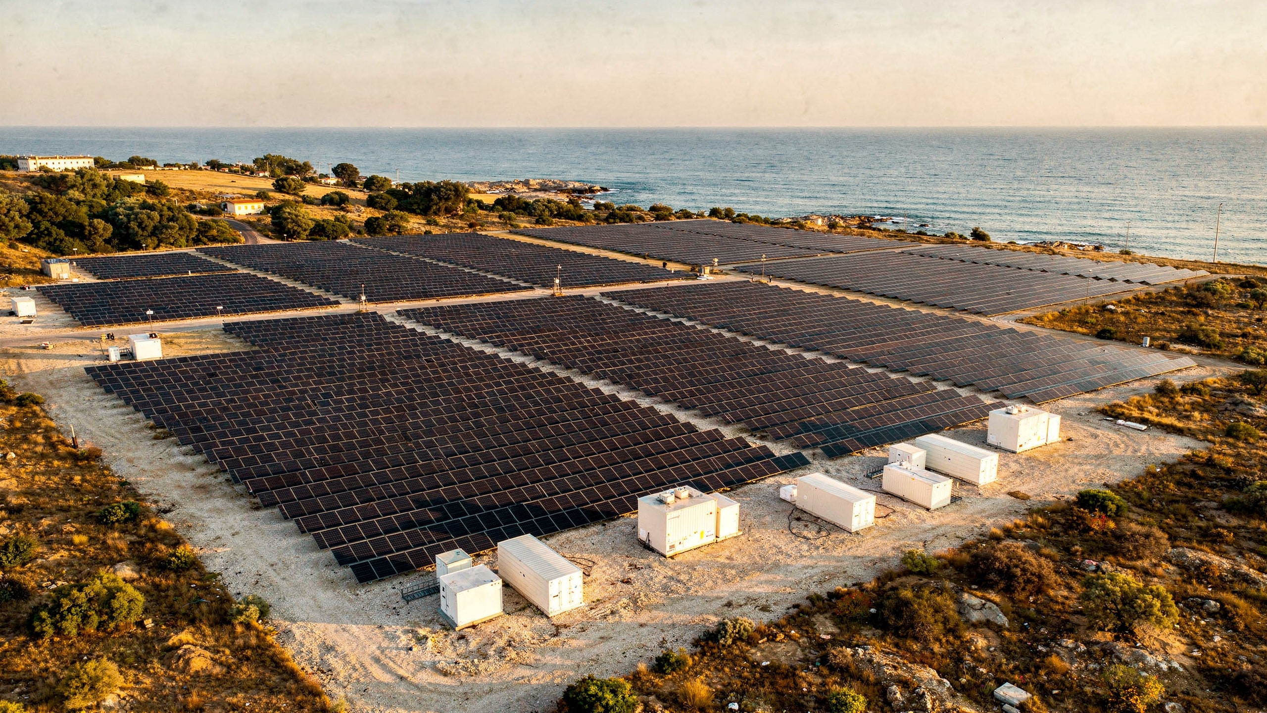 Coastal solar park with battery energy storage in Sicily